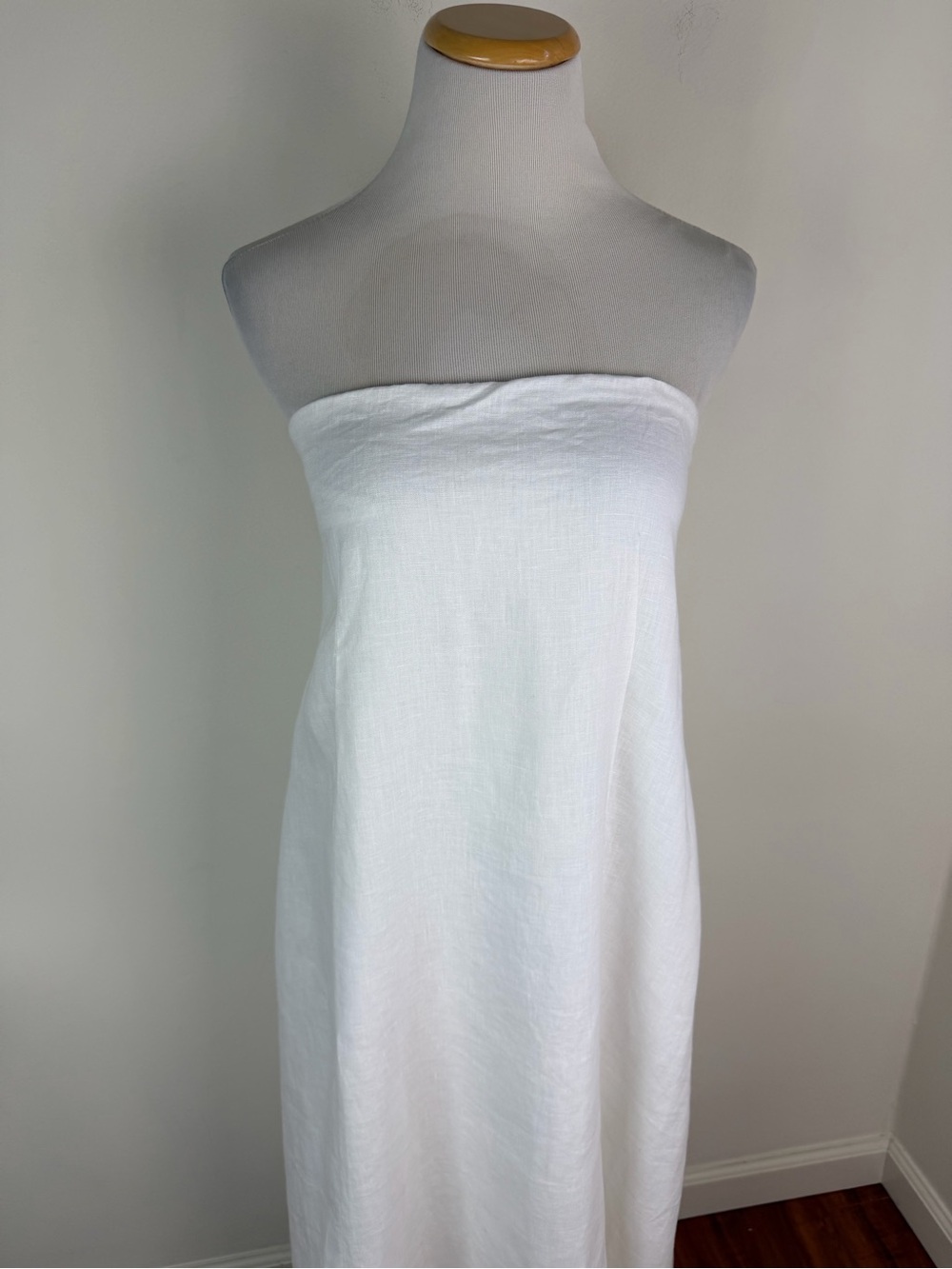DISSH Karney Linen Maxi Dress White Size 2 - Picture 5 of 8